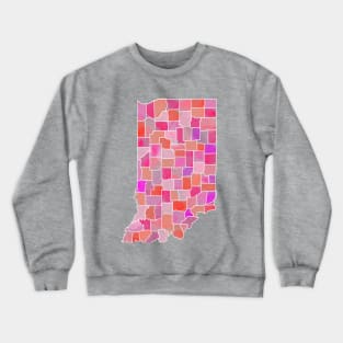 Watercolor Indiana Crewneck Sweatshirt